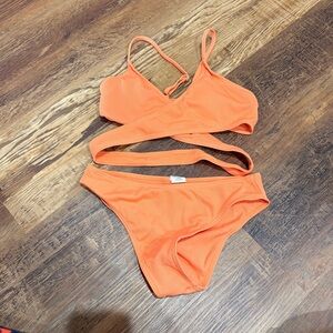 SHEIN Orange Bikini Set
